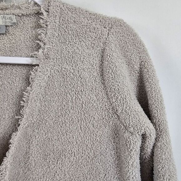 Barefoot Dreams CozyChic Fringed Jacket In Gray Purple - Size XS - Picture 4 of 10